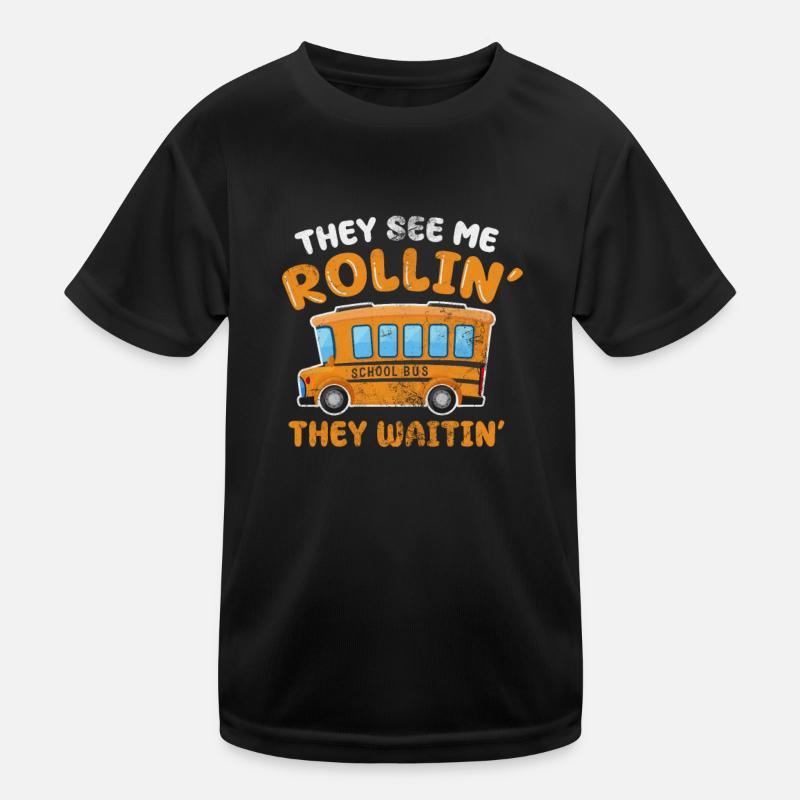 Busfahrer Kinder Funktions-T-Shirt