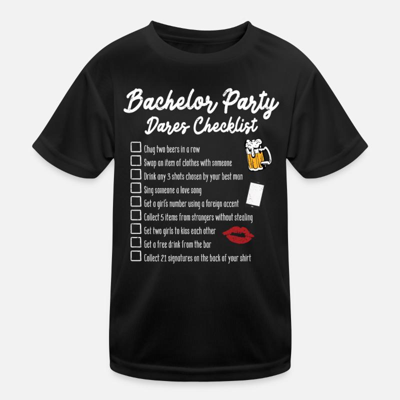 Bachelor Bachelor Party Kids Functional T-Shirt