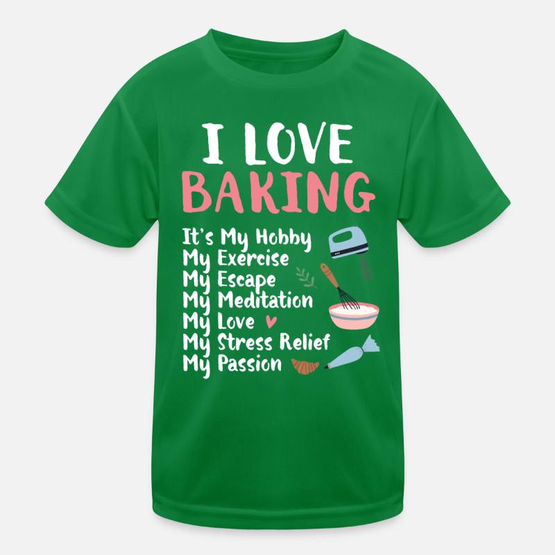 Baker Bakeries Baked Goods Baking Gift Kids Functional T-Shirt
