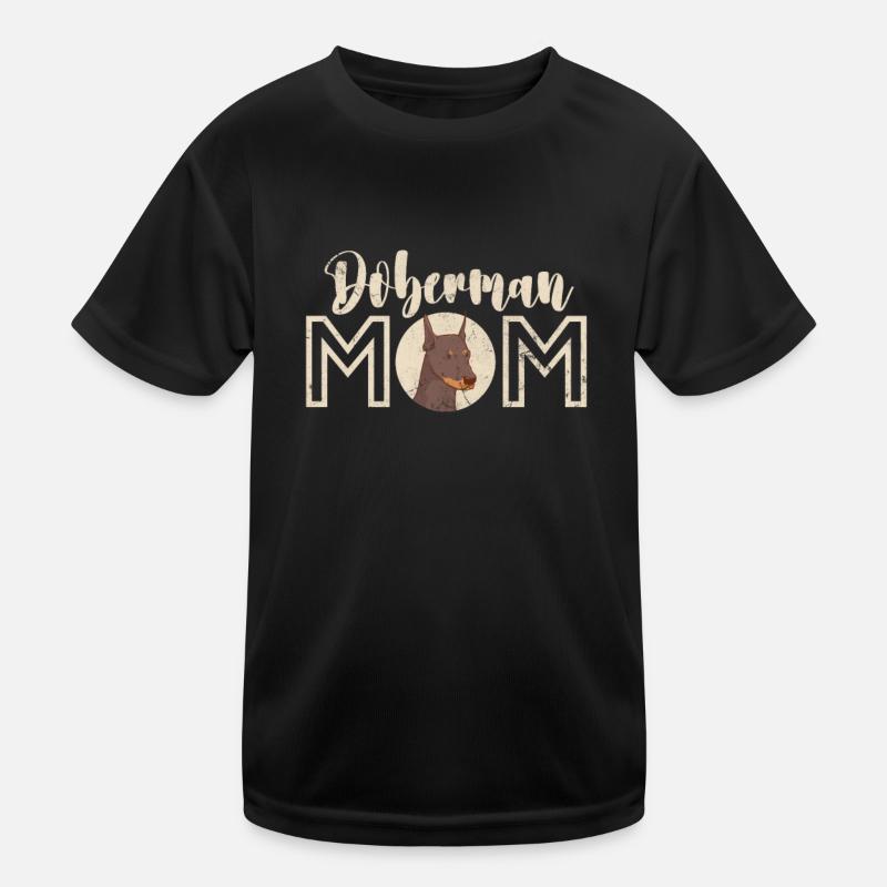 Dobermann Kinder Funktions-T-Shirt
