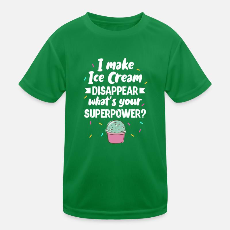 Eiscreme Eis Eiskrem Ice Cream Sommer Geschenk Kinder Funktions-T-Shirt