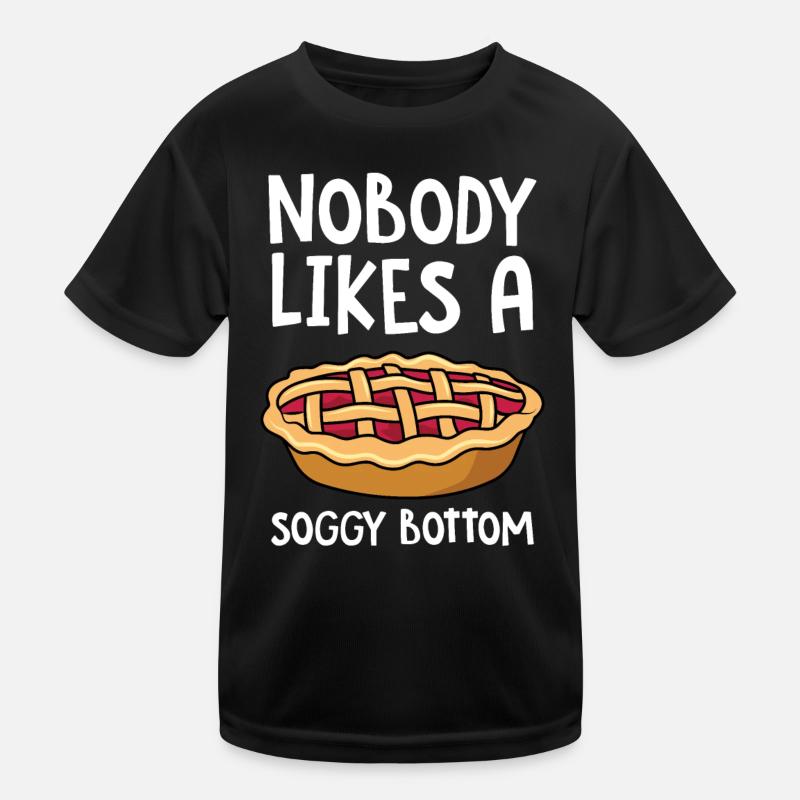 Bäcker Bäckerein Backwaren Backen Geschenk - Kinder Funktions-T-Shirt - Schwarz