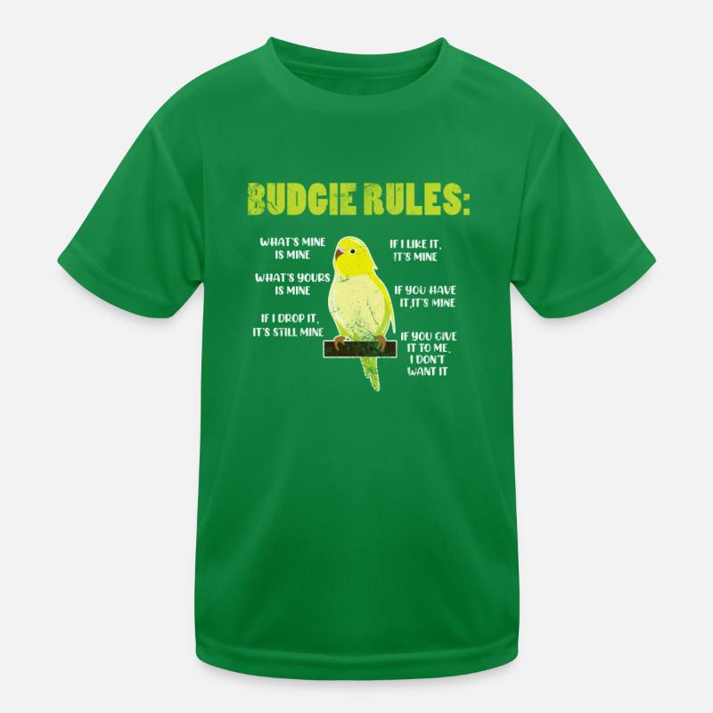 Budgerigar Kids Functional T-Shirt
