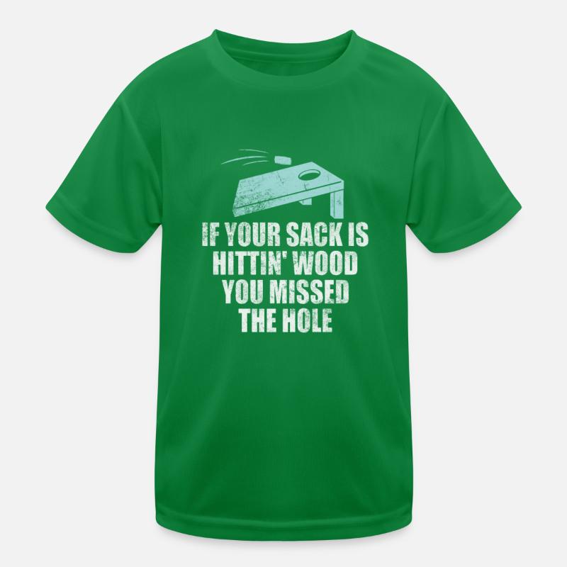 Cornhole Kinder Funktions-T-Shirt