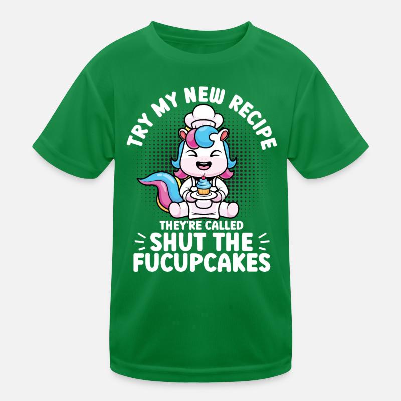 Cupcake Muffin Baking Gift Kids Functional T-Shirt