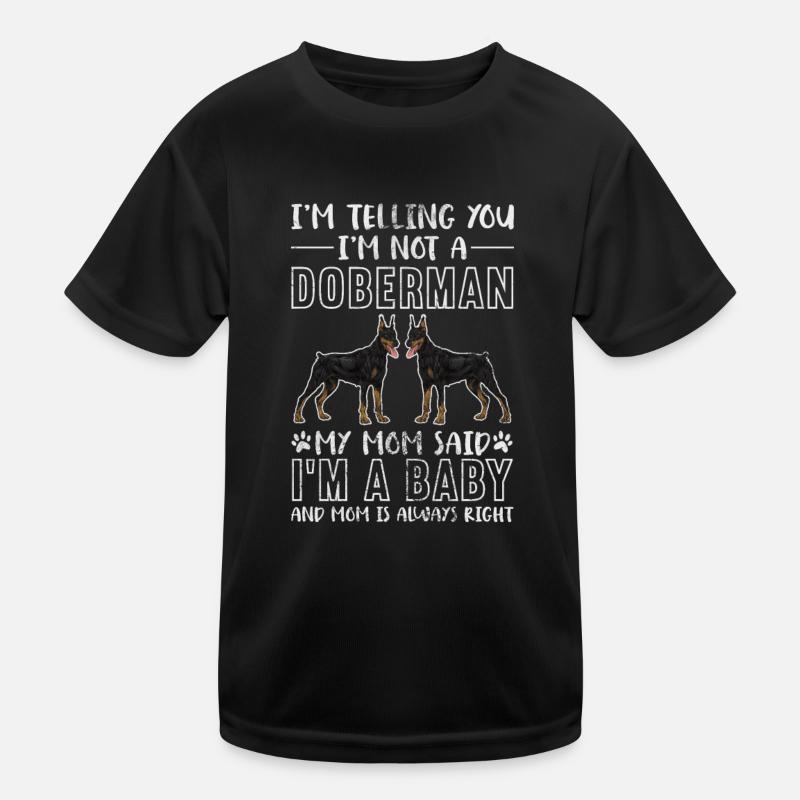 Dobermann Kinder Funktions-T-Shirt