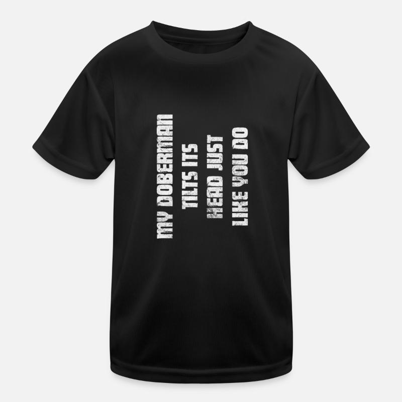 Dobermann Kinder Funktions-T-Shirt