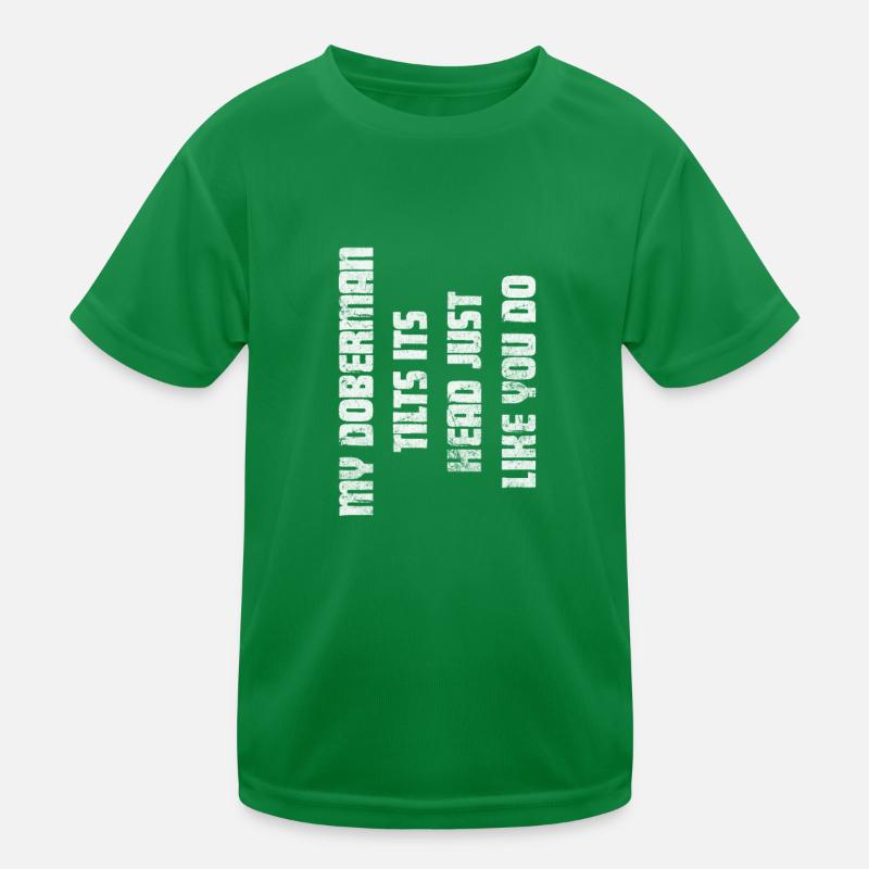 Doberman Kids Functional T-Shirt