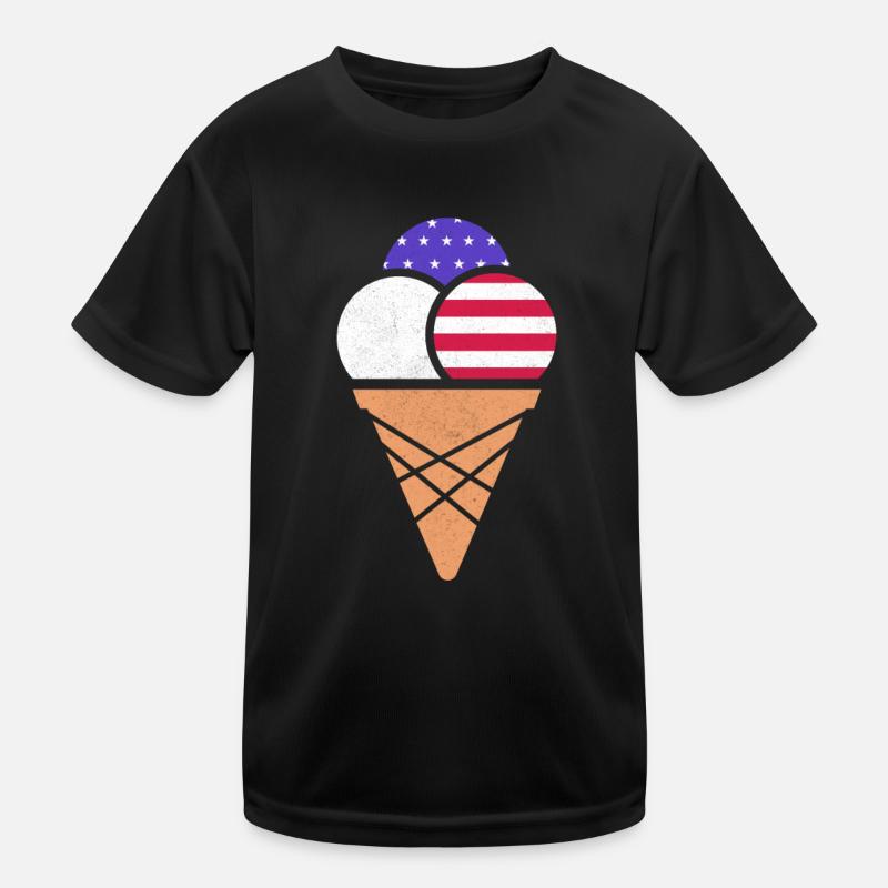 Eiscreme Kinder Funktions-T-Shirt