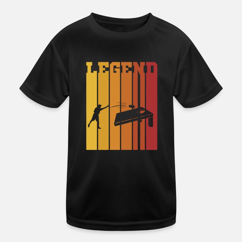 Cornhole Beanbag Sackloch Geschenk Kinder Funktions-T-Shirt