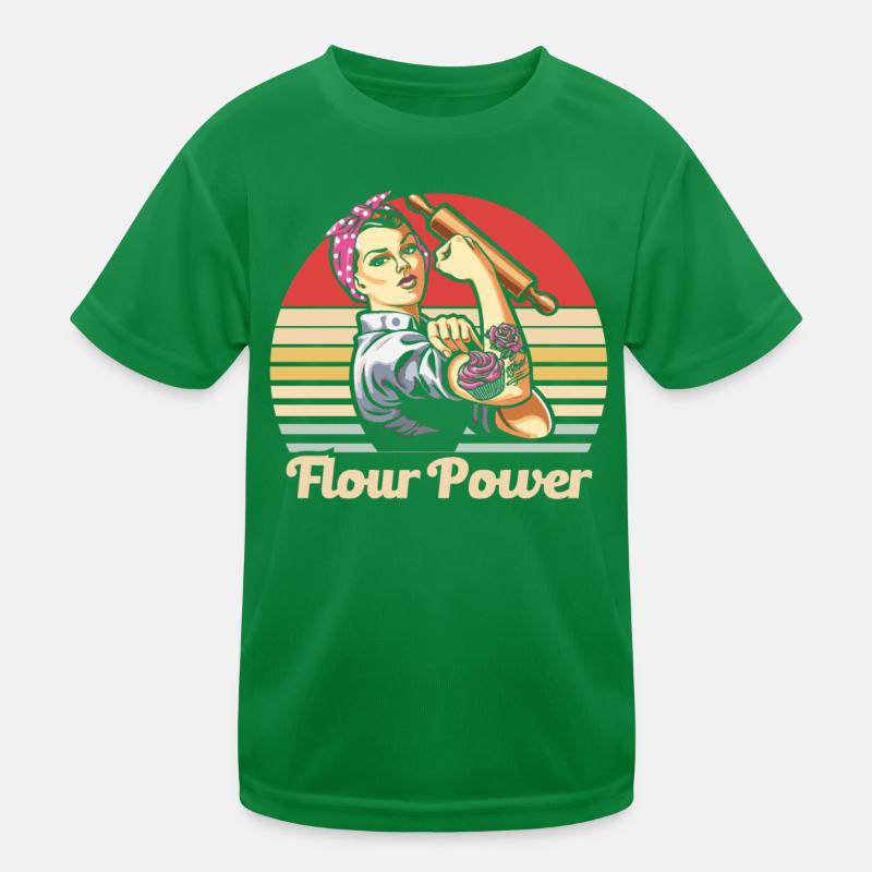 Bäcker Bäckerein Backwaren Backen Geschenk Kinder Funktions-T-Shirt