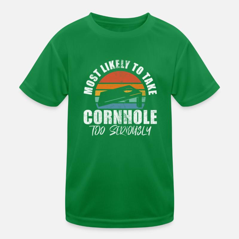 Cornhole Kinder Funktions-T-Shirt