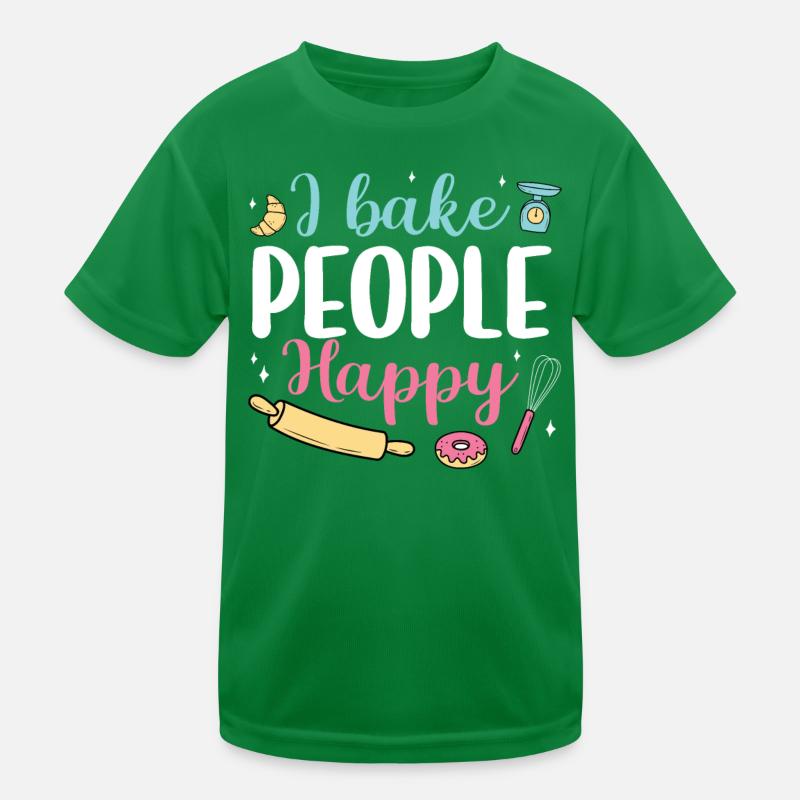 Bäcker Bäckerein Backwaren Backen Geschenk Kinder Funktions-T-Shirt