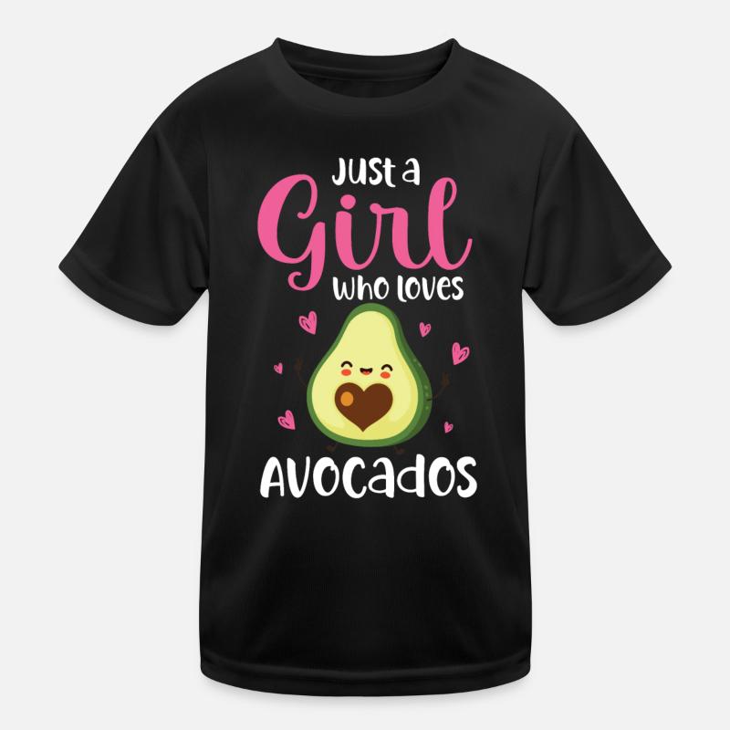 Avocado Guacamole Vegan Geschenk Kinder Funktions-T-Shirt