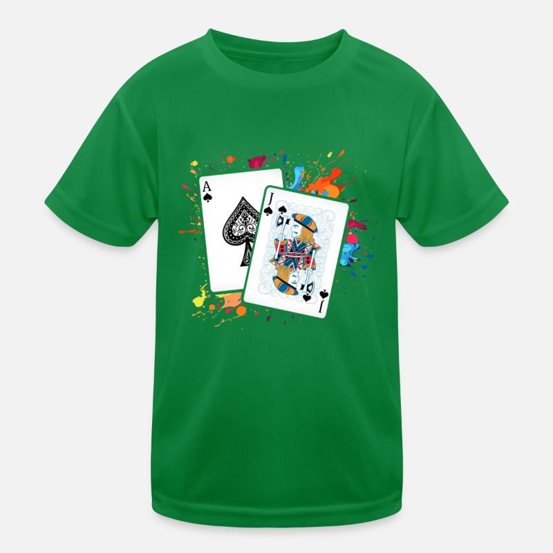 Black Jack Kinder Funktions-T-Shirt