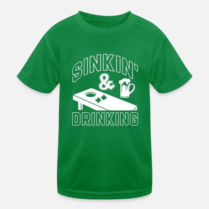 Cornhole Beanbag Sackloch Geschenk Kinder Funktions-T-Shirt