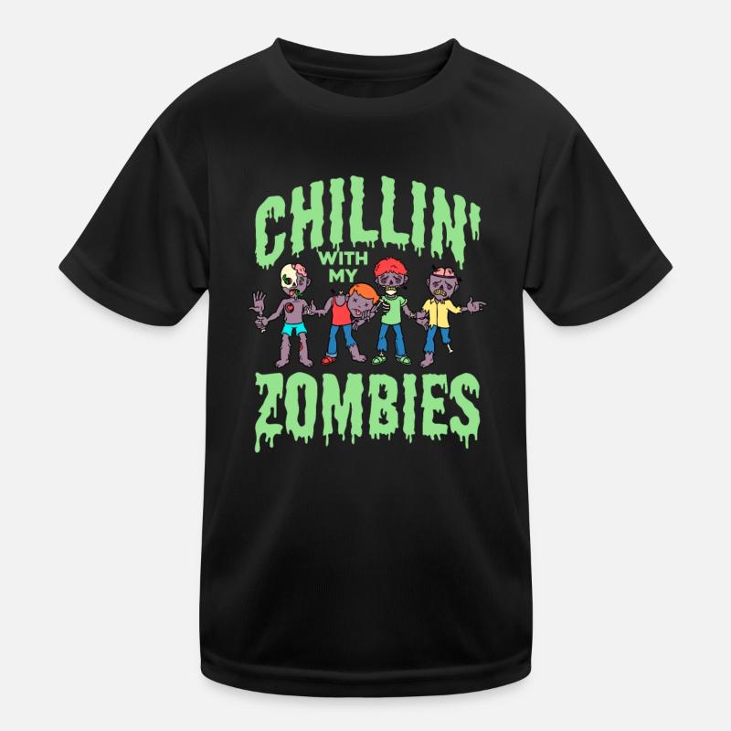 Zombie Zombie Hunter Zombie Apocalypse Gift Kids Functional T-Shirt