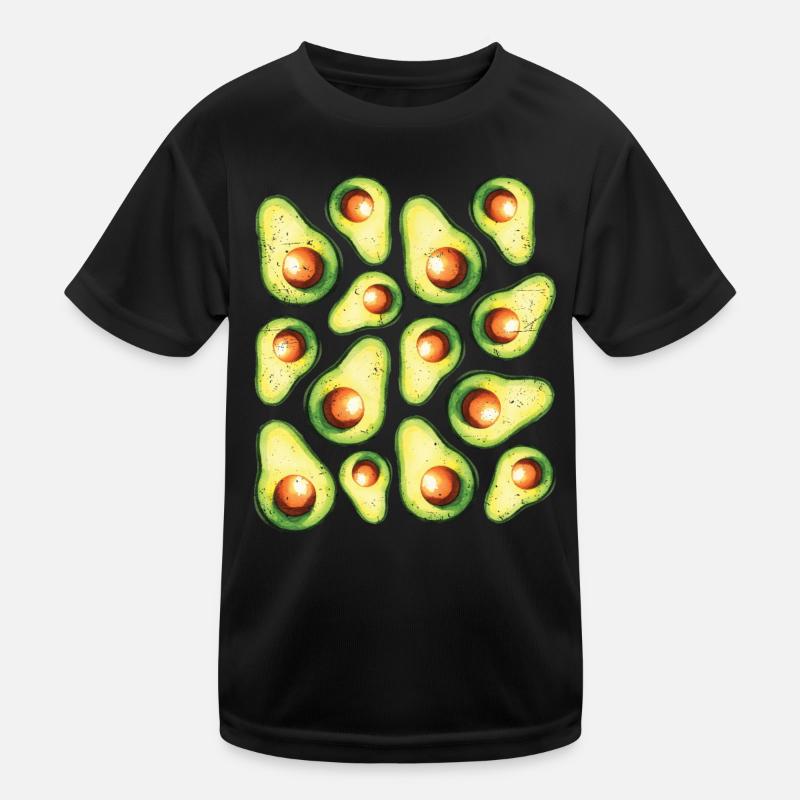 Avocado Guacamole Vegan Geschenk Kinder Funktions-T-Shirt