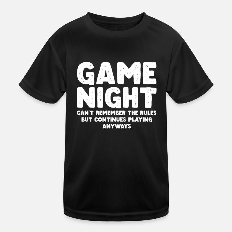 Brettspiel Brettspiele Sieleabend Spiele Geschenk - Kinder Funktions-T-Shirt - Schwarz