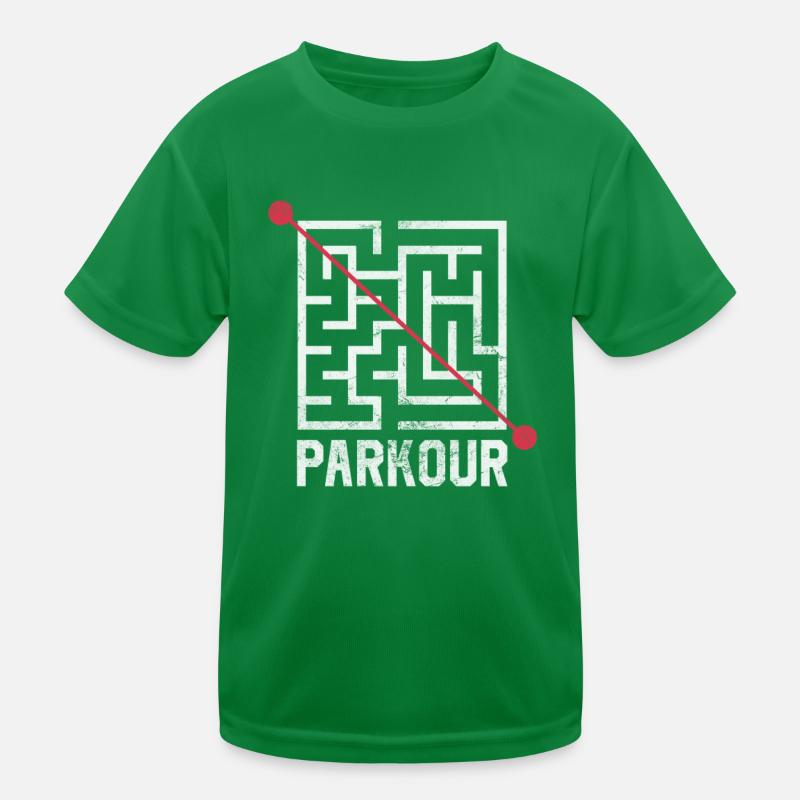 Parkour Kinder Funktions-T-Shirt