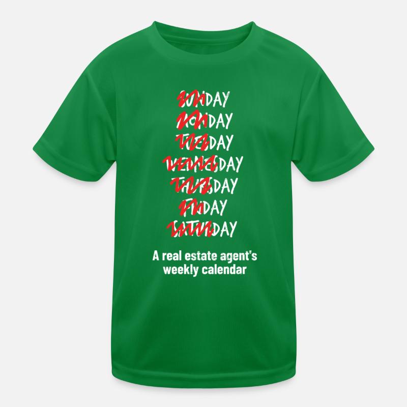 Immobilienmakler Kinder Funktions-T-Shirt
