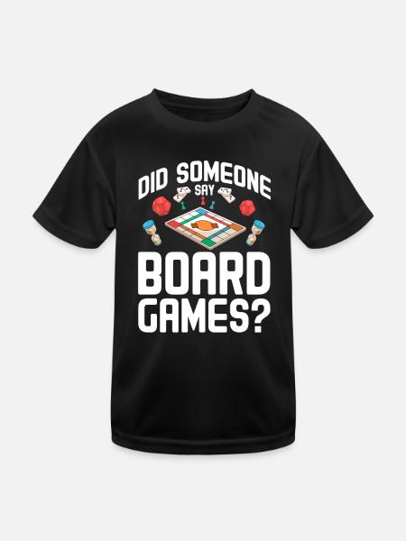 Jeux de société Jeux de société Jeux de nuit Jeux de société Cadeau - T-shirt sport Enfant - noir - Devant