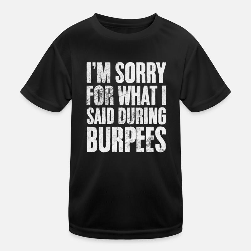 Burpees T-shirt sport Enfant