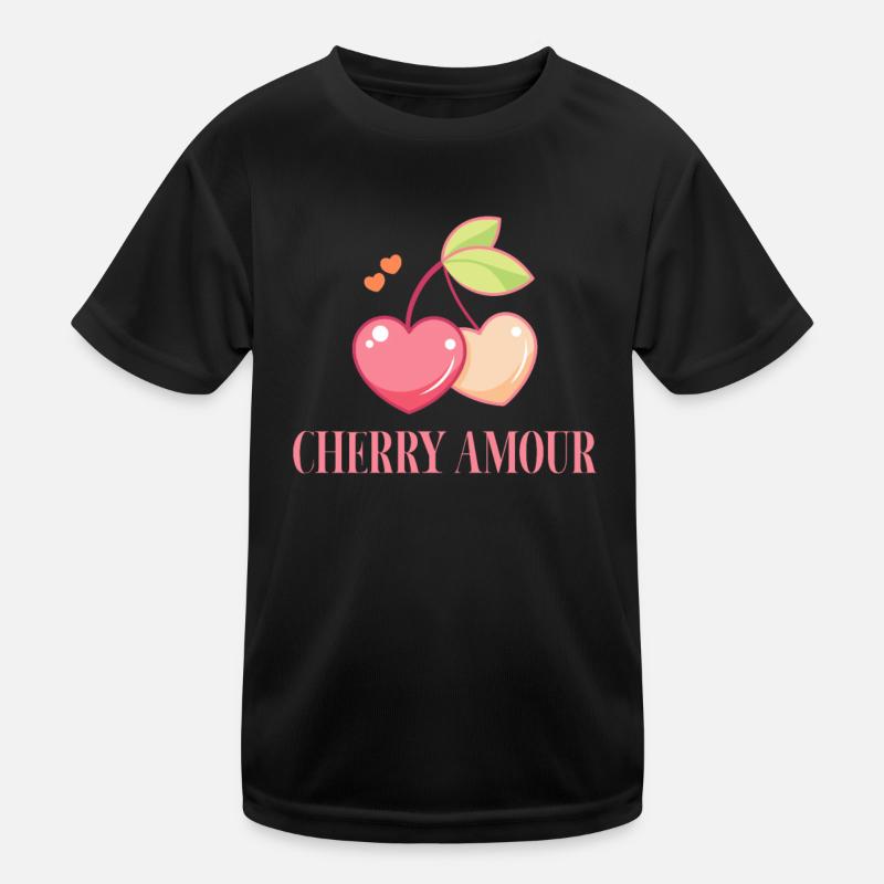 Kirsche Kirschbaum Kirschblüte Frucht Geschenk Kinder Funktions-T-Shirt