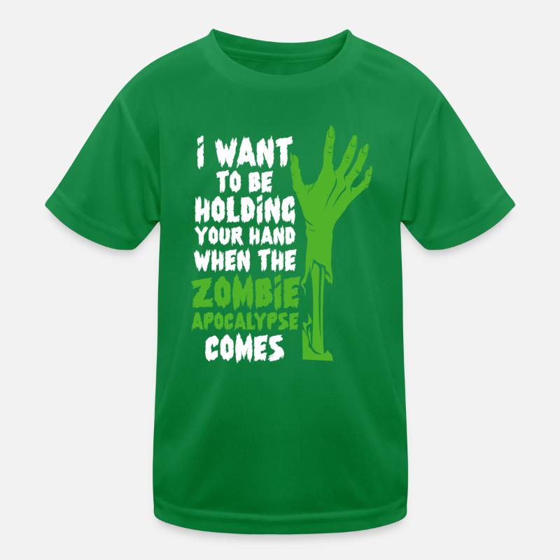 Zombie Zombie-Jäger Zombieapokalypse Geschenk Kinder Funktions-T-Shirt