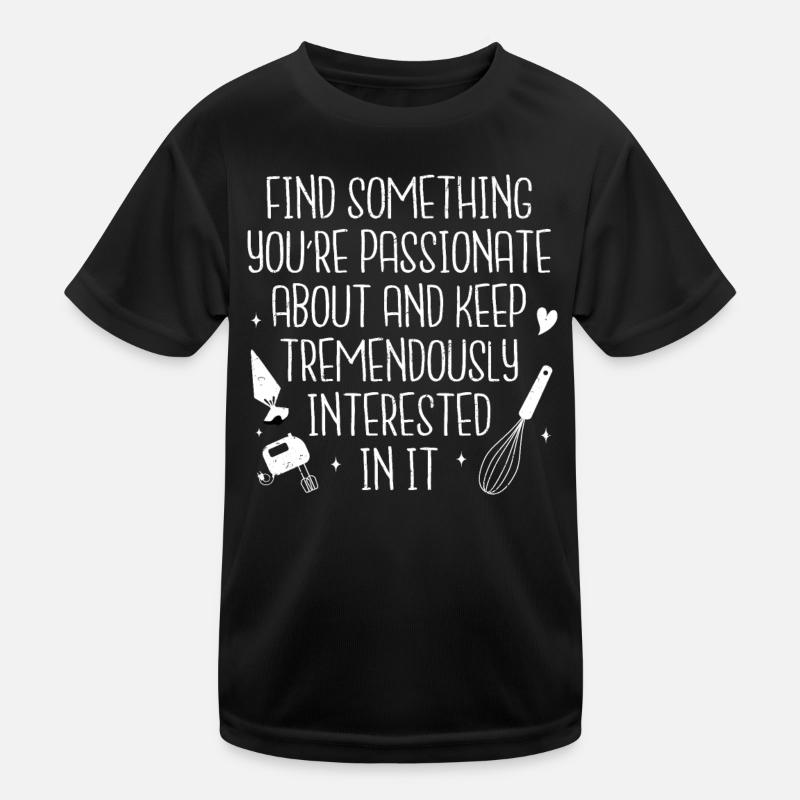 Bäcker - Kinder Funktions-T-Shirt - Schwarz