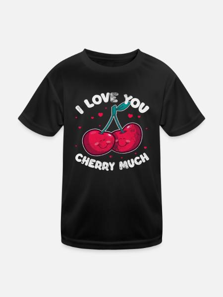 Cherry - Kids Functional T-Shirt - black - Front