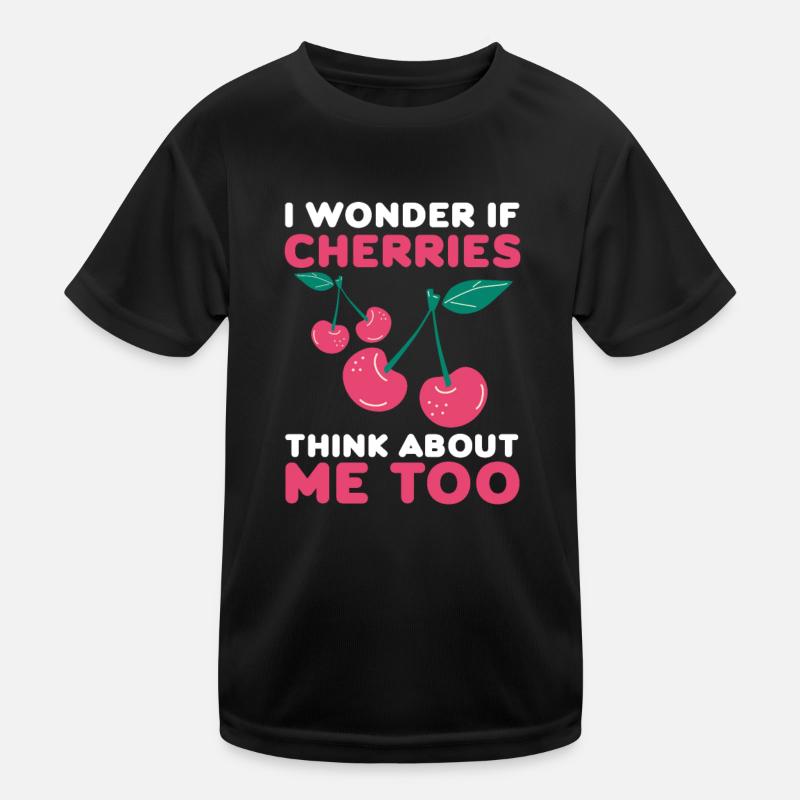 Kirsche Kirschbaum Kirschblüte Frucht Geschenk Kinder Funktions-T-Shirt