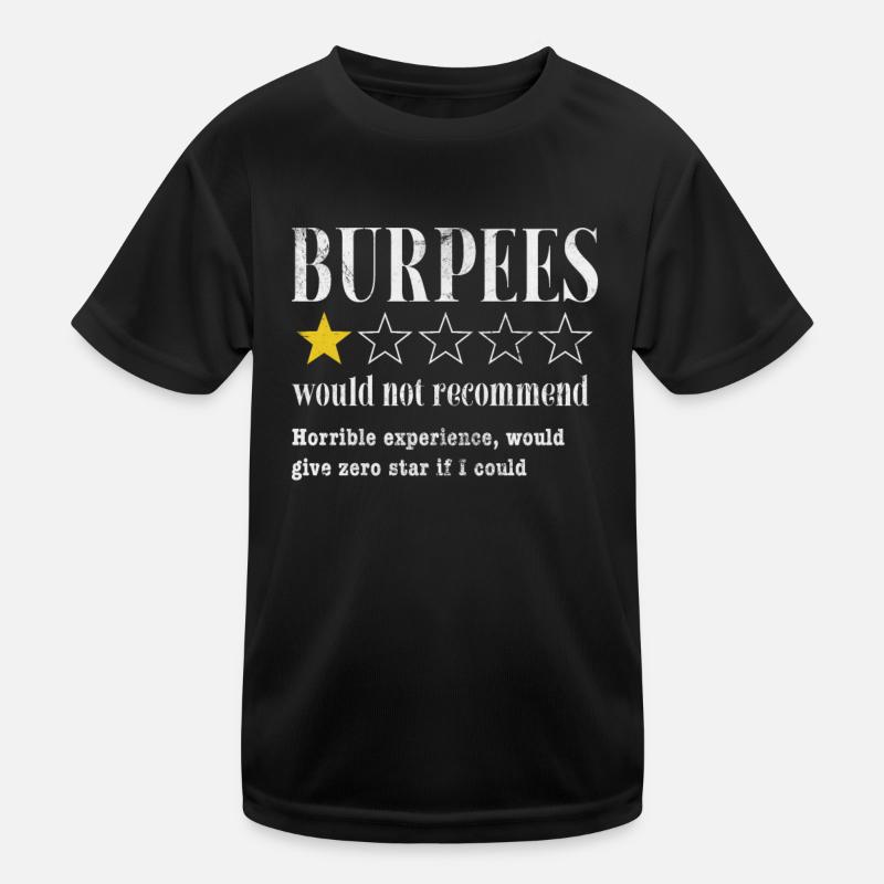 Burpees T-shirt sport Enfant