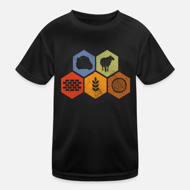 Brettspiel Kinder Funktions-T-Shirt