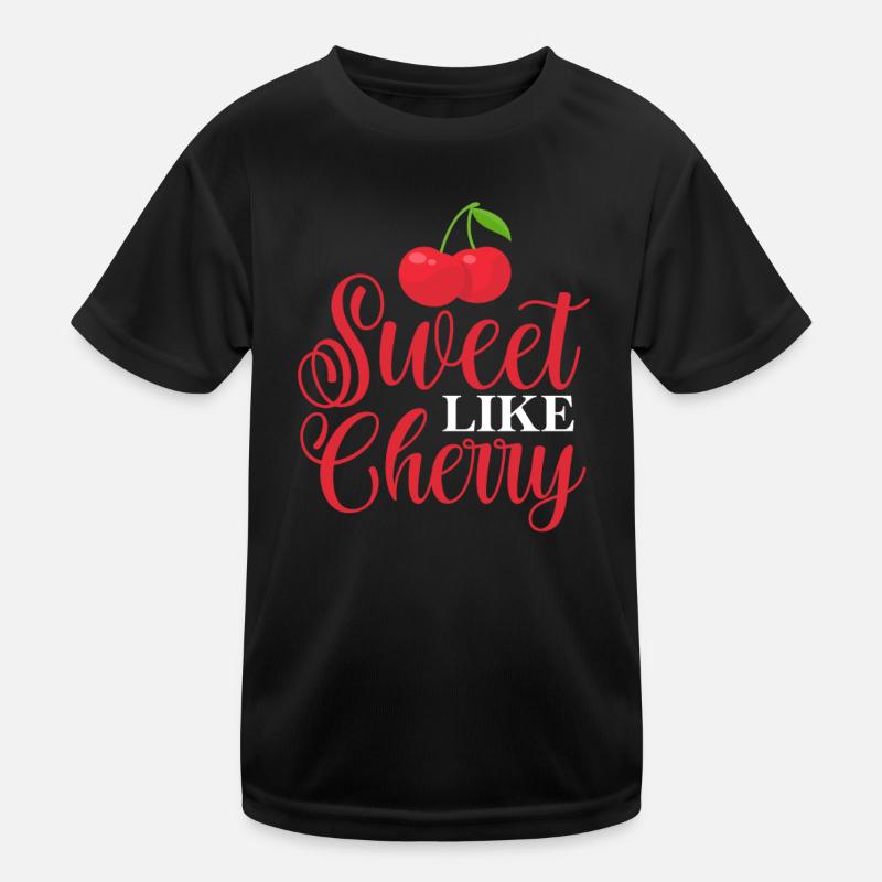 Kirsche Kirschbaum Kirschblüte Frucht Geschenk Kinder Funktions-T-Shirt