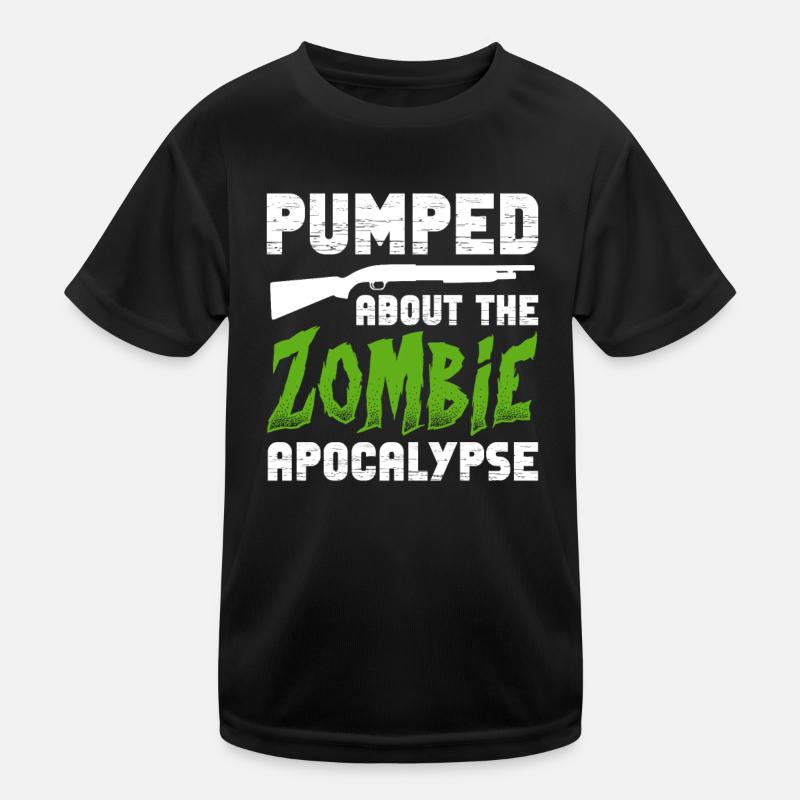 Zombie Zombie-Jäger Zombieapokalypse Geschenk Kinder Funktions-T-Shirt