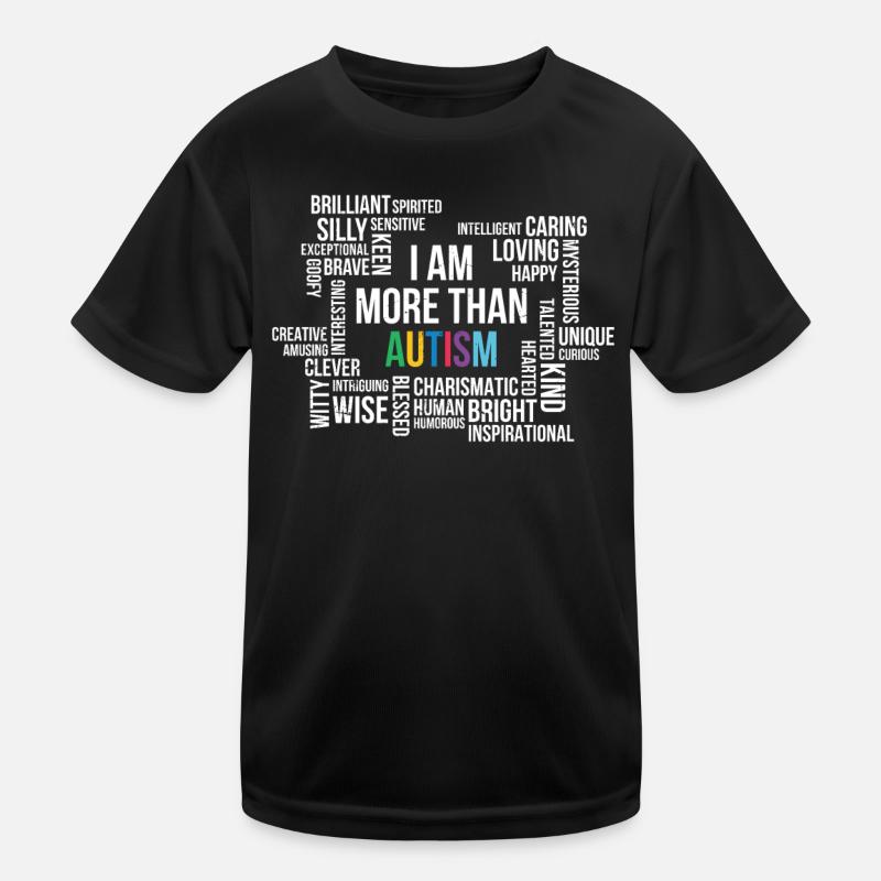 Autismus - Kinder Funktions-T-Shirt - Schwarz