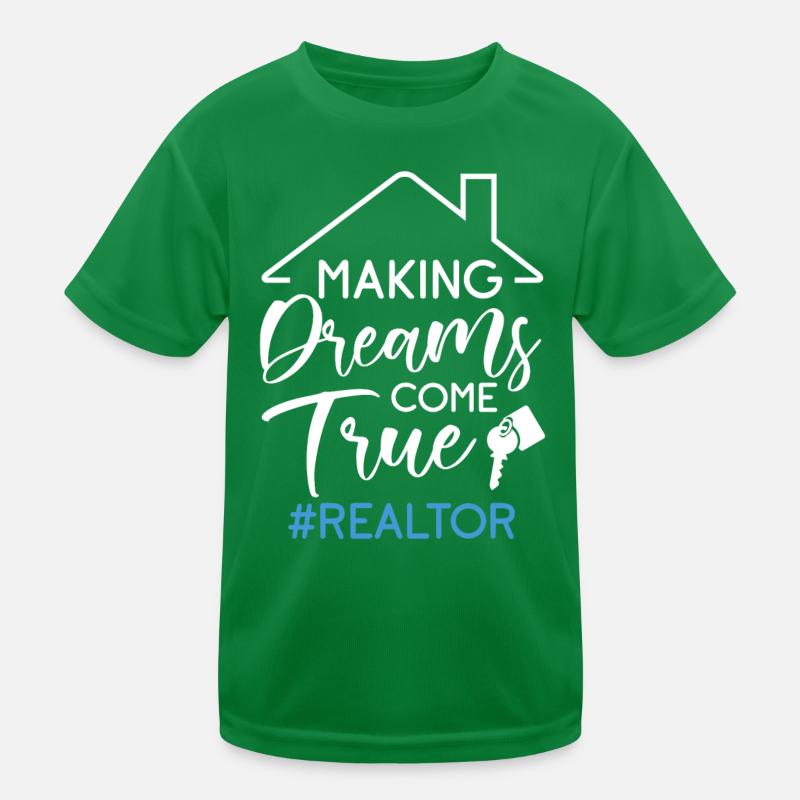 Agent immobilier Agent immobilier Cadeau d’agent immobilier T-shirt sport Enfant