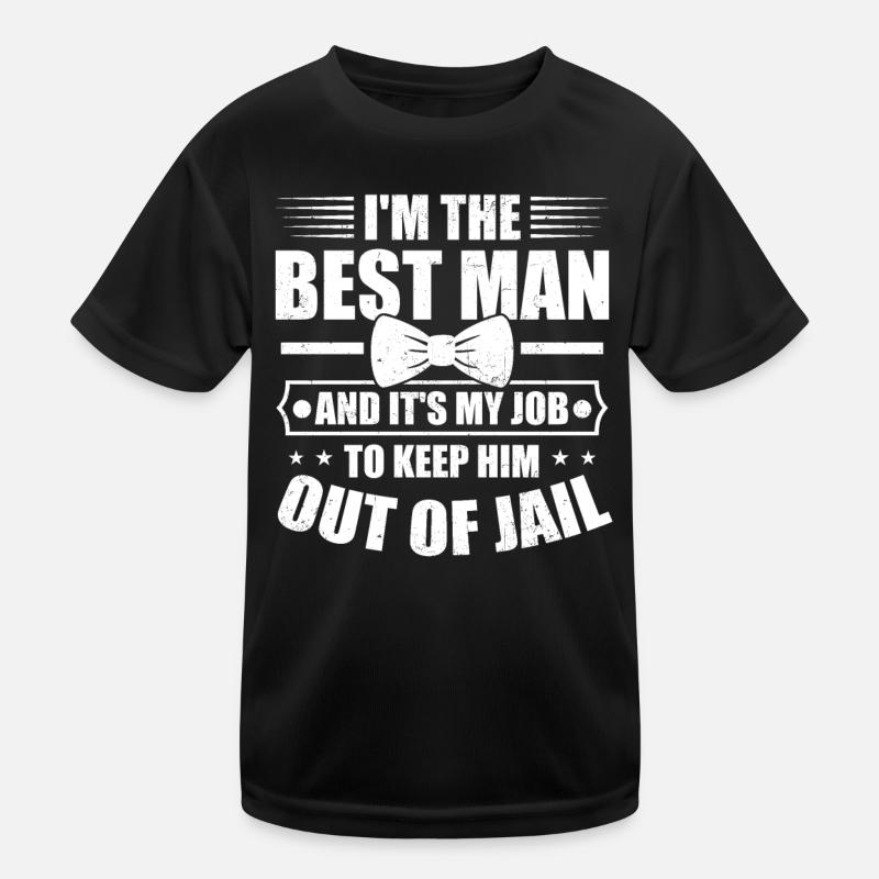 Enterrement de vie de garçon et de garçon T-shirt sport Enfant