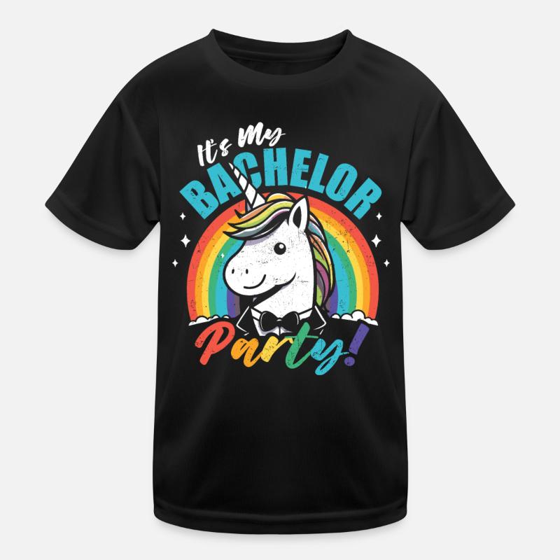 Junggeselle Jungesellenabschied Kinder Funktions-T-Shirt