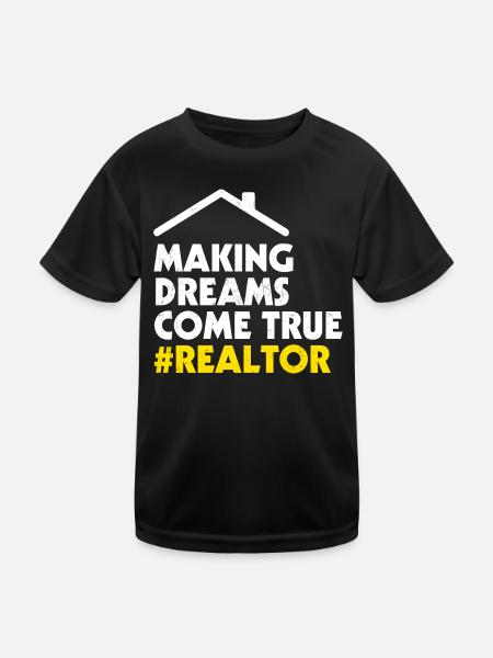 Realtor - Kids Functional T-Shirt - black - Front