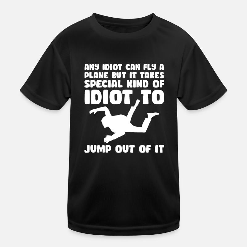 Skydive Skydiver Skydiving Parachute Gift Kids Functional T-Shirt