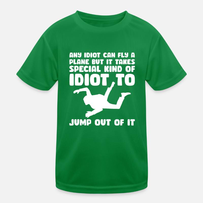 Skydive Skydiver Skydiving Parachute Gift Kids Functional T-Shirt