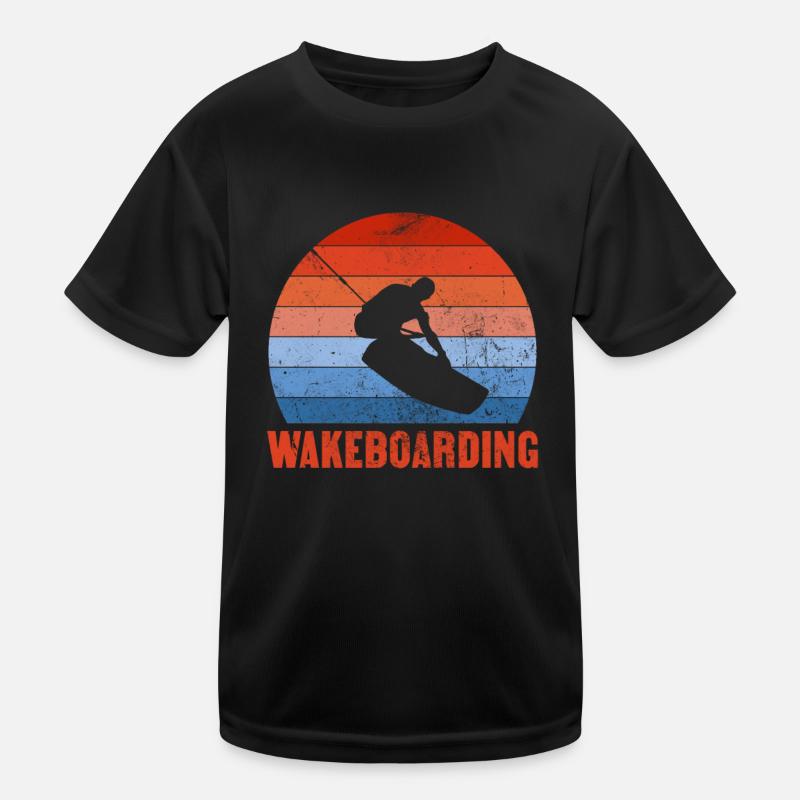 Wakeboarding Kids Functional T-Shirt