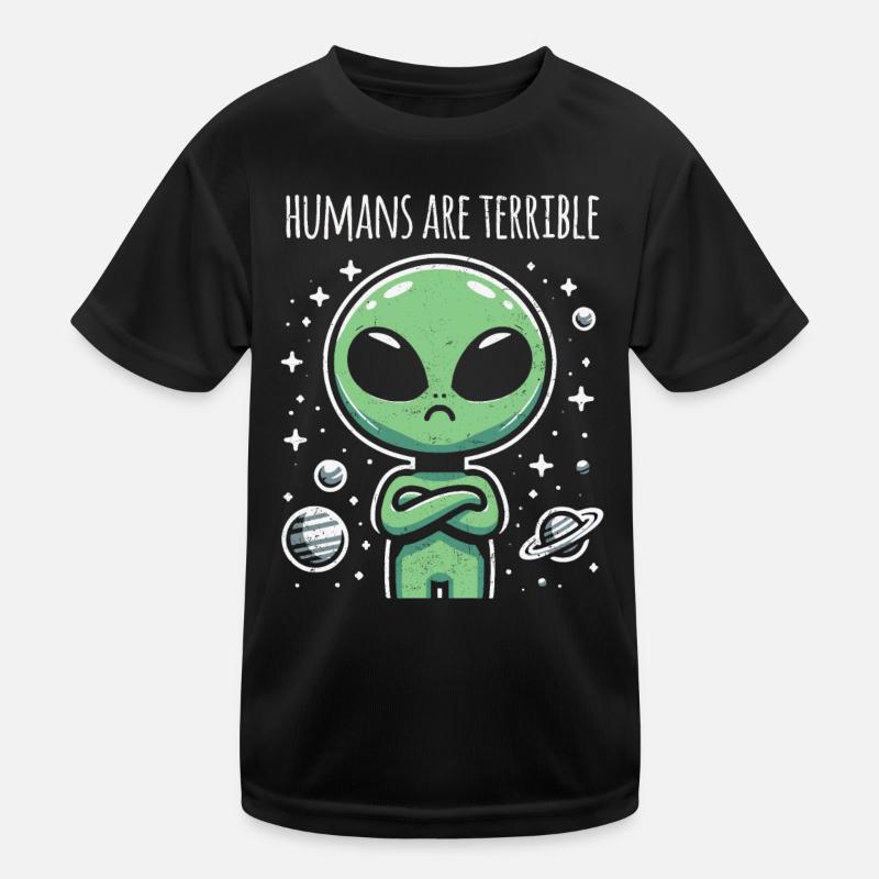 Alien Kinder Funktions-T-Shirt