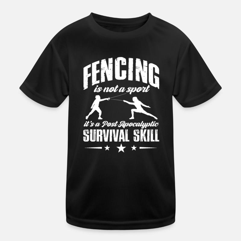 Escrime Épée Sabre Épée Épée Escrime Cadeau T-shirt sport Enfant