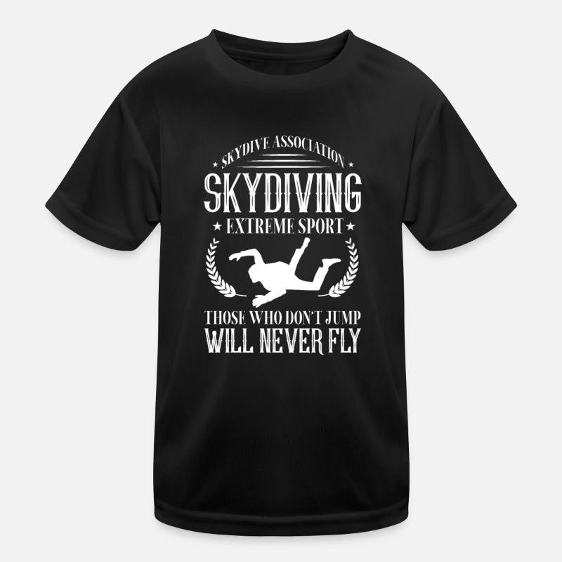 Skydive Skydiver Skydiving Fallschirm Geschenk Kinder Funktions-T-Shirt
