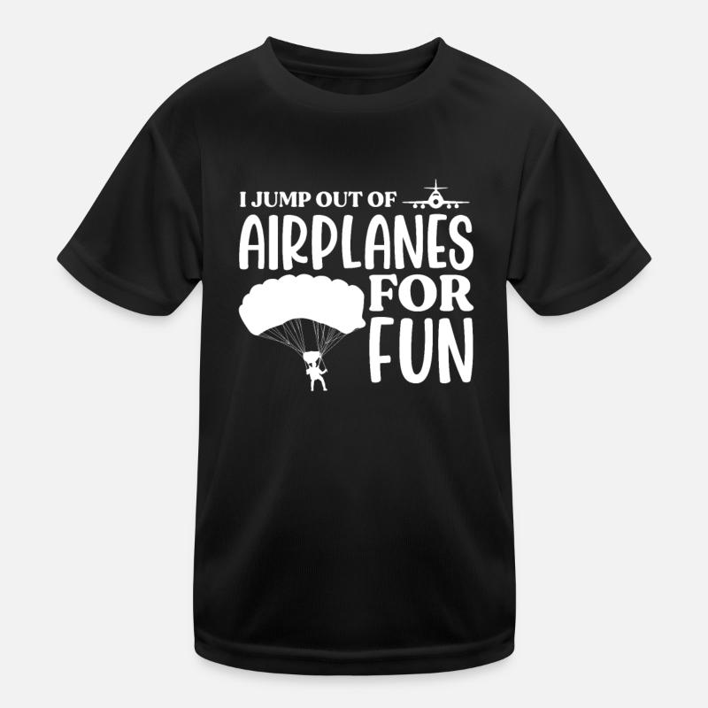 Skydive Skydiver Skydiving Fallschirm Geschenk Kinder Funktions-T-Shirt