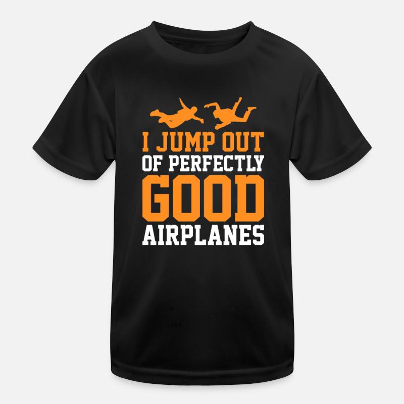 Skydive Skydiver Skydiving Parachute Gift Kids Functional T-Shirt