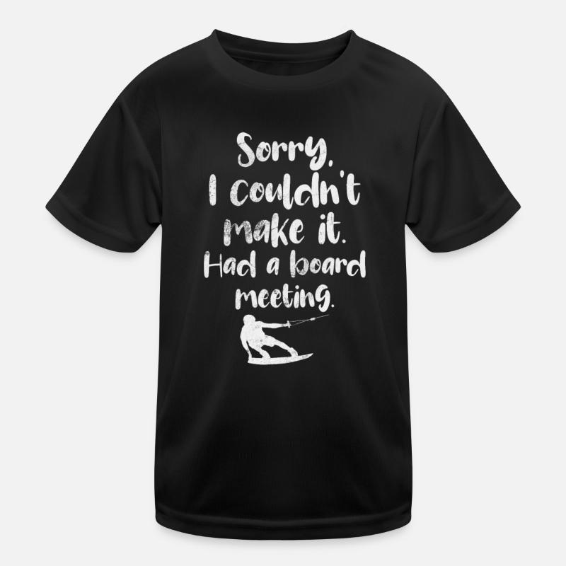Wakeboarding - Kids Functional T-Shirt - black